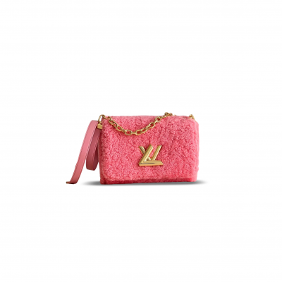 LOUIS VUITTON MASTER TWIST MM SHEARLING (23*17*9.5cm)